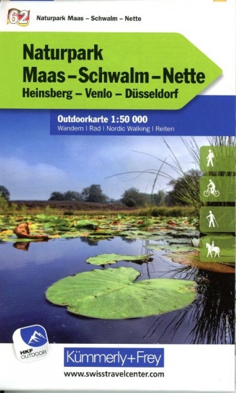 Online bestellen: Wandelkaart 62 Outdoorkarte Naturpark Maas - Schwalm - Nette | Kümmerly & Frey
