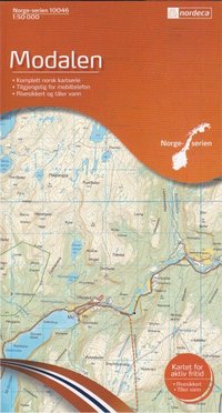 Online bestellen: Wandelkaart - Topografische kaart 10046 Norge Serien Modalen | Nordeca