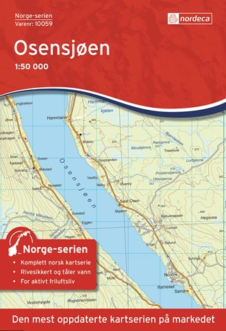 Online bestellen: Wandelkaart - Topografische kaart 10059 Norge Serien Osensjøen | Nordeca