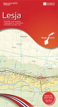 Online bestellen: Wandelkaart - Topografische kaart 10072 Norge Serien Lesja | Nordeca