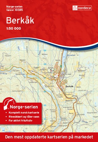 Online bestellen: Wandelkaart - Topografische kaart 10085 Norge Serien Berkåk | Nordeca