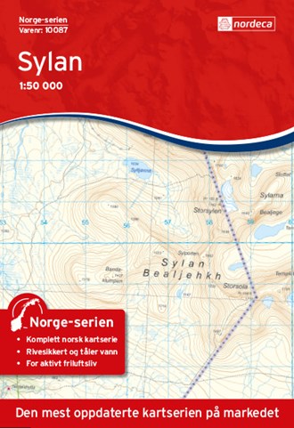 Online bestellen: Wandelkaart - Topografische kaart 10087 Norge Serien Sylan | Nordeca