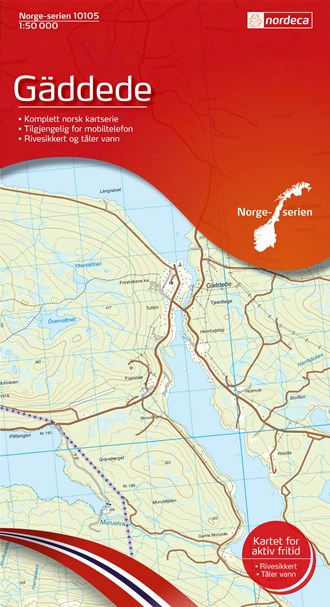 Online bestellen: Wandelkaart - Topografische kaart 10105 Norge Serien Gäddede | Nordeca