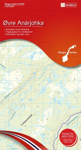 Online bestellen: Wandelkaart - Topografische kaart 10164 Norge Serien Øvre Anarjohka | Nordeca
