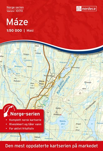 Online bestellen: Wandelkaart - Topografische kaart 10170 Norge Serien Maze | Nordeca
