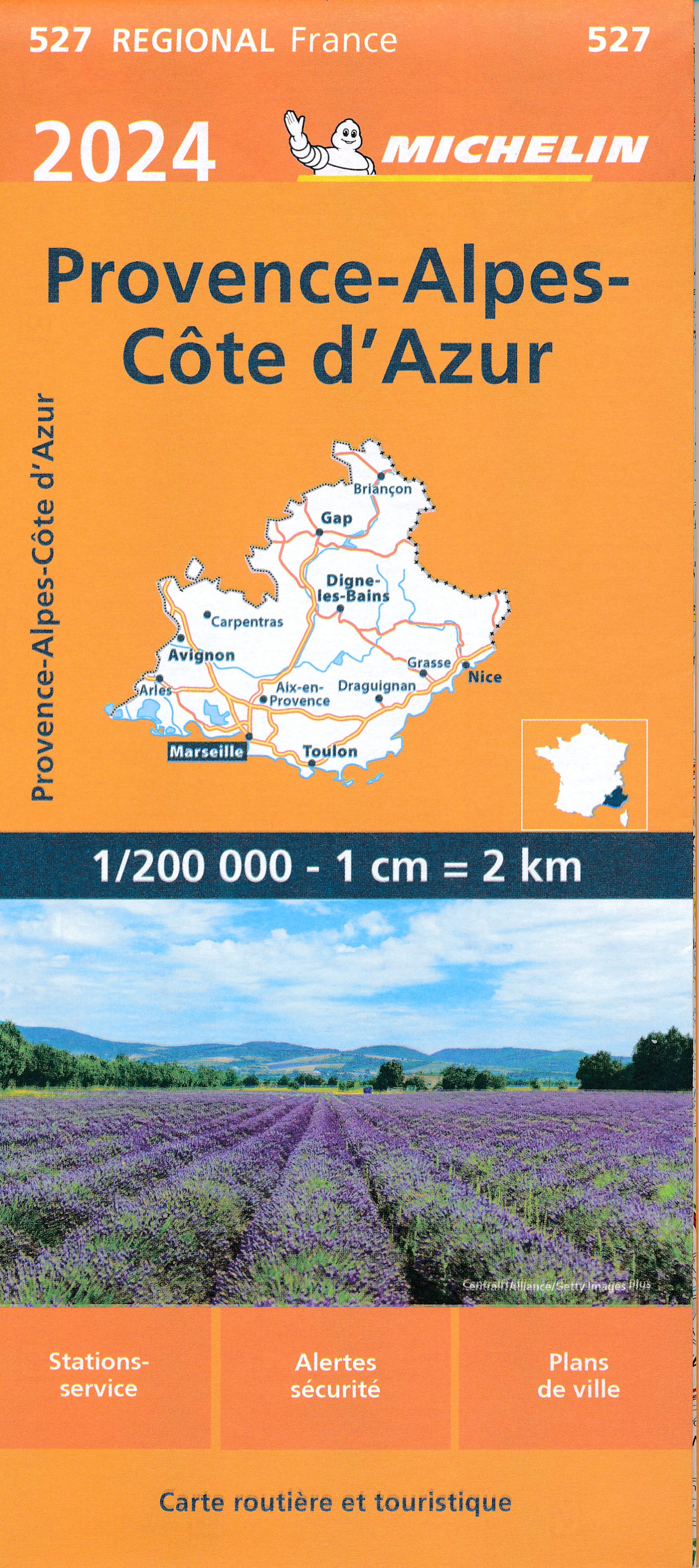Online bestellen: Wegenkaart - landkaart 527 Provence - Alpes - Côte d'Azur 2024 | Michelin