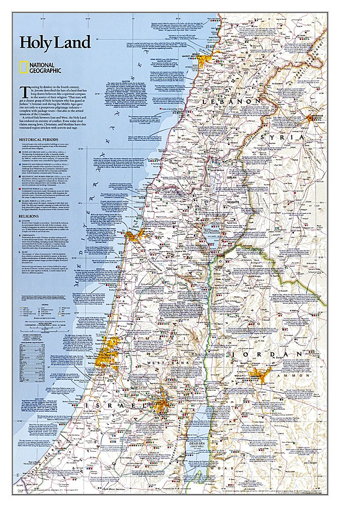 Landkaarten Israel
