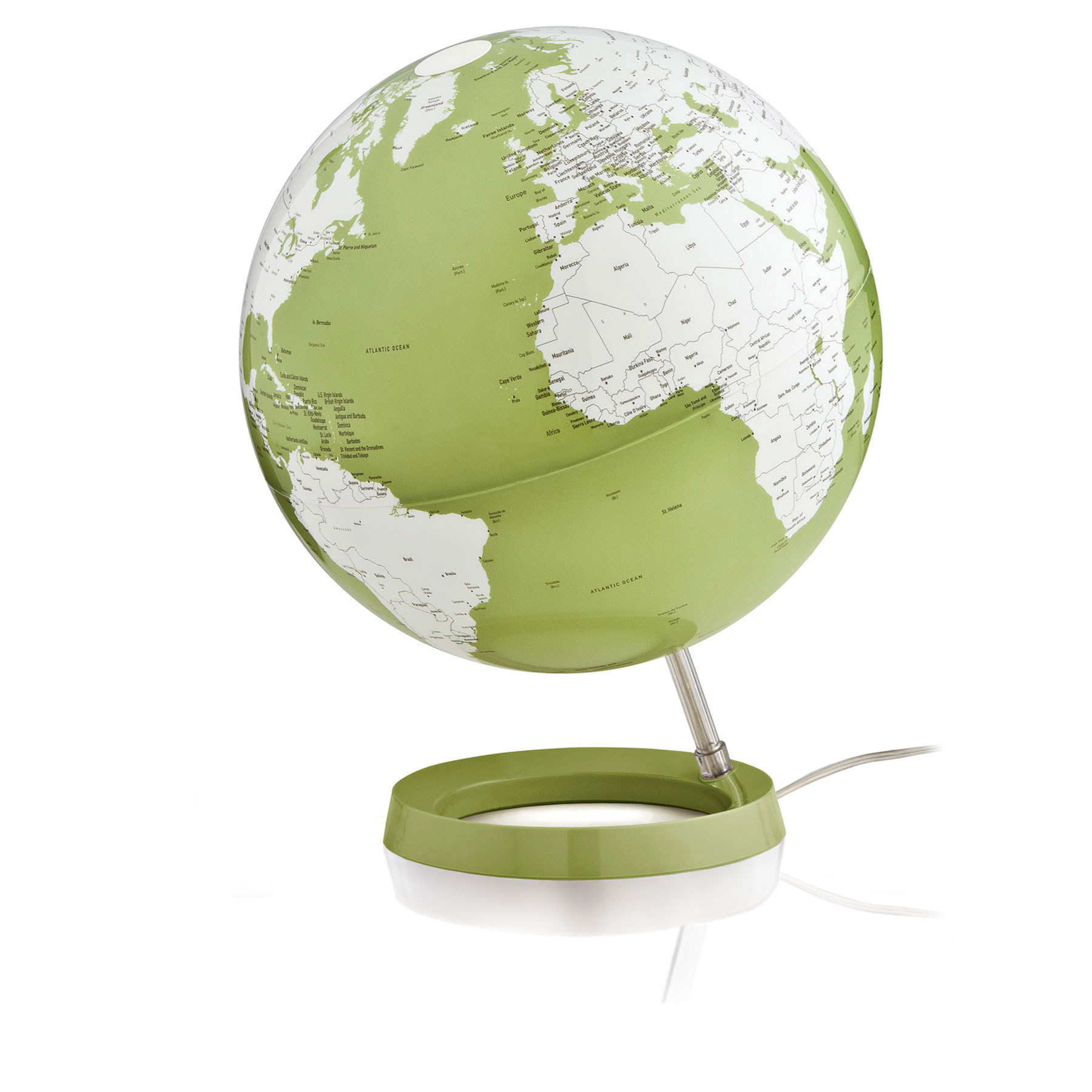 Wereldbol - Globe 67 Light & Color Pistachio | Atmosphere de zwerver