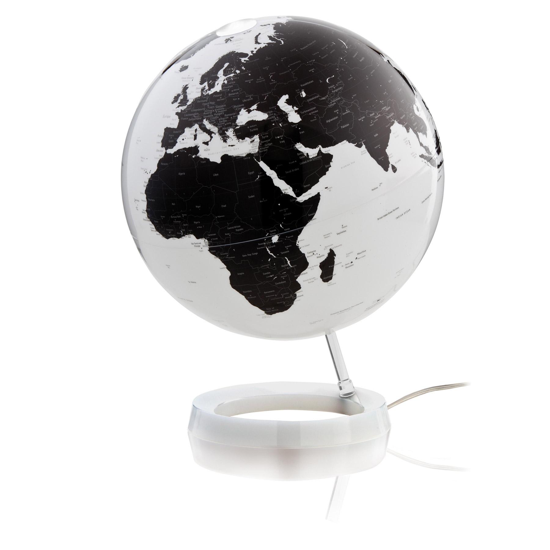 Wereldbol - Globe 66 Light & Color White | Atmosphere de zwerver