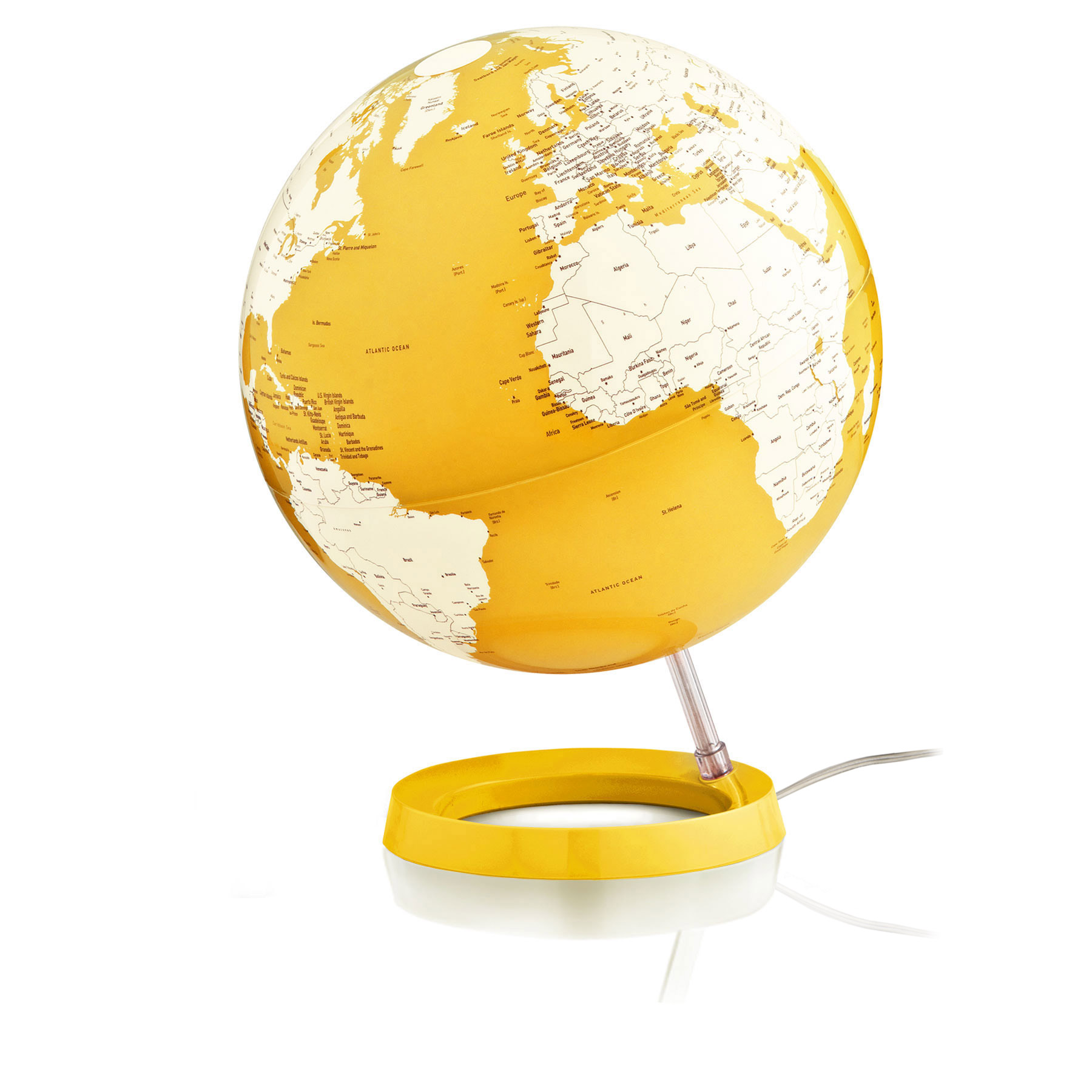Wereldbol - Globe 65 Bright Yellow | Atmosphere de zwerver
