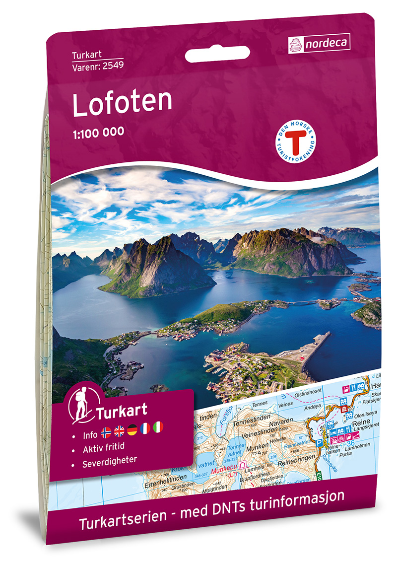 Online bestellen: Wandelkaart 2549 Turkart Lofoten | Nordeca