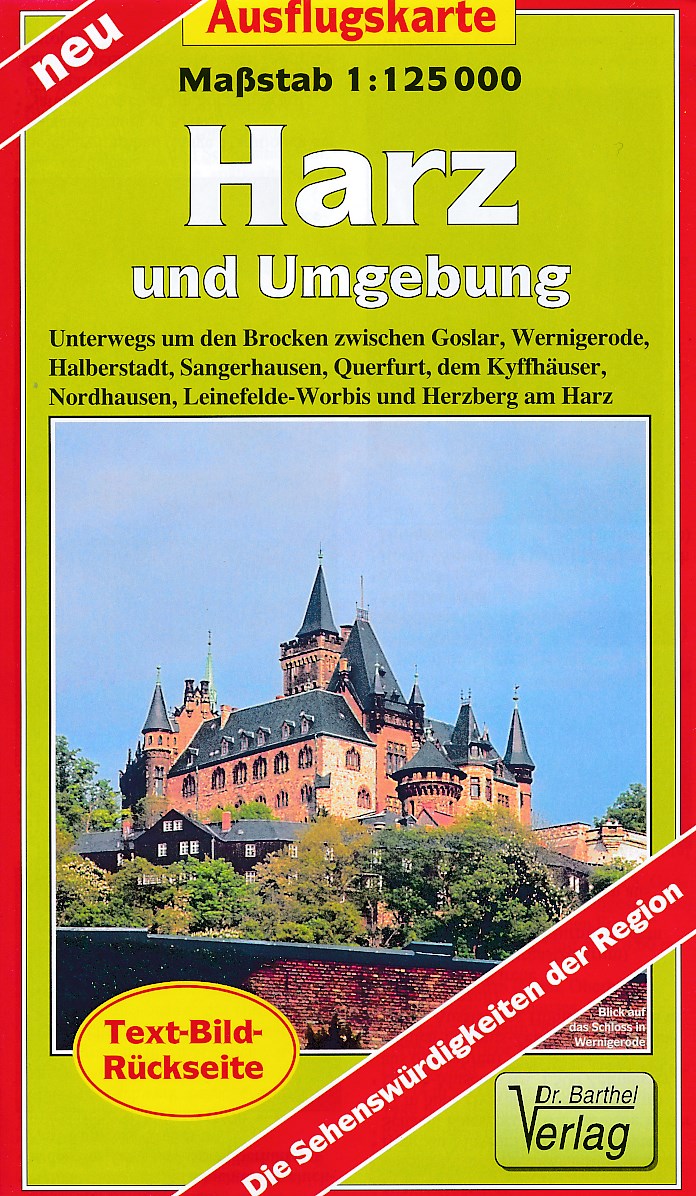Online bestellen: Wegenkaart - landkaart Harz und Umgebung | Verlag Dr. Barthel