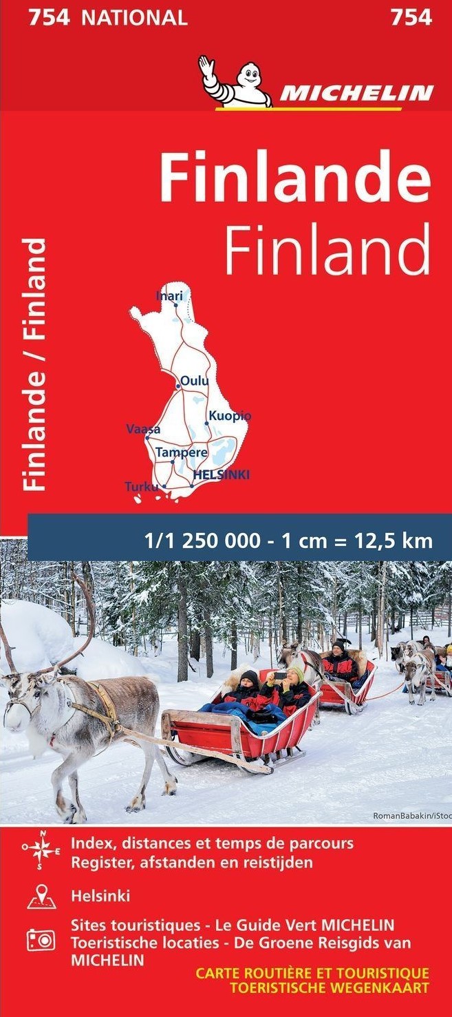 Online bestellen: Wegenkaart - landkaart 754 Finland | Michelin