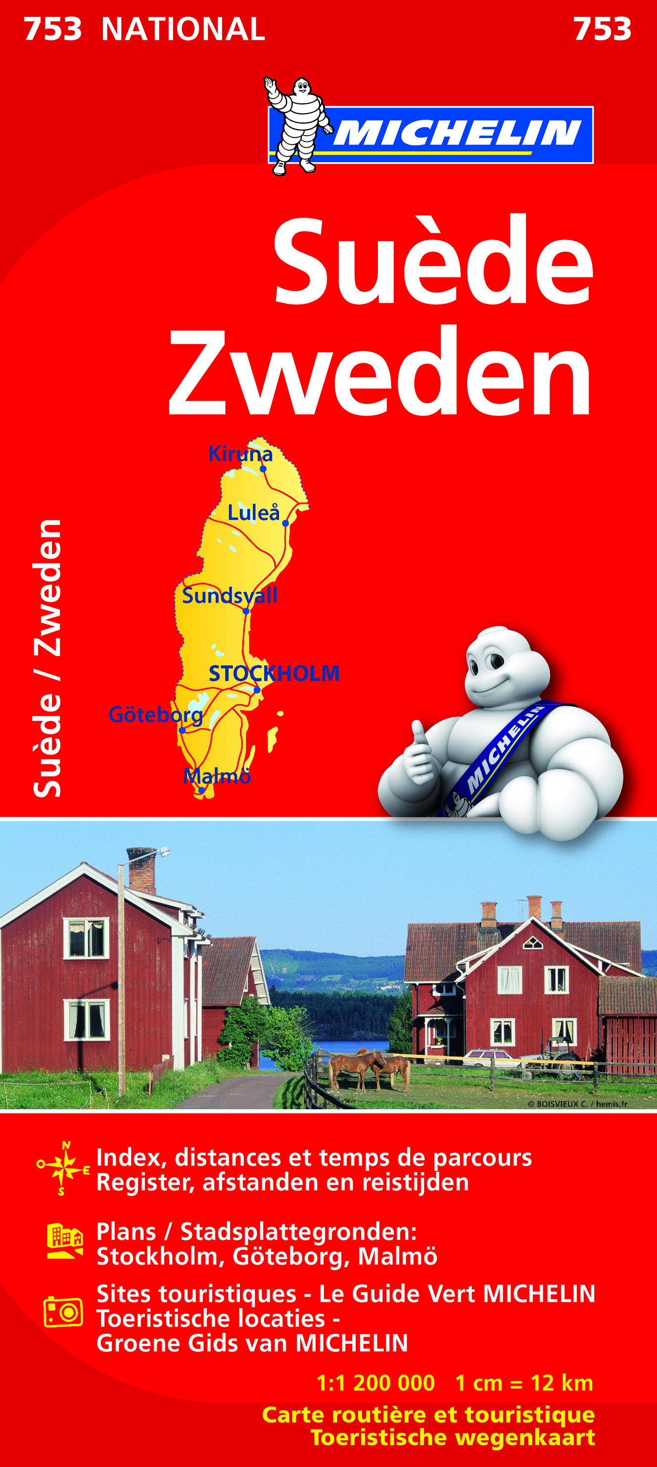 Wegenkaart - landkaart 753 Zweden | Michelin | 