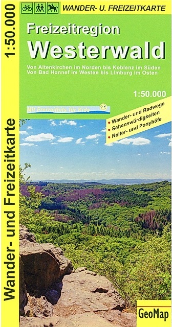 Online bestellen: Wandelkaart 44131 Westerwald | GeoMap