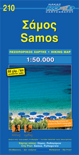 Online bestellen: Wandelkaart 210 Samos | Road Editions