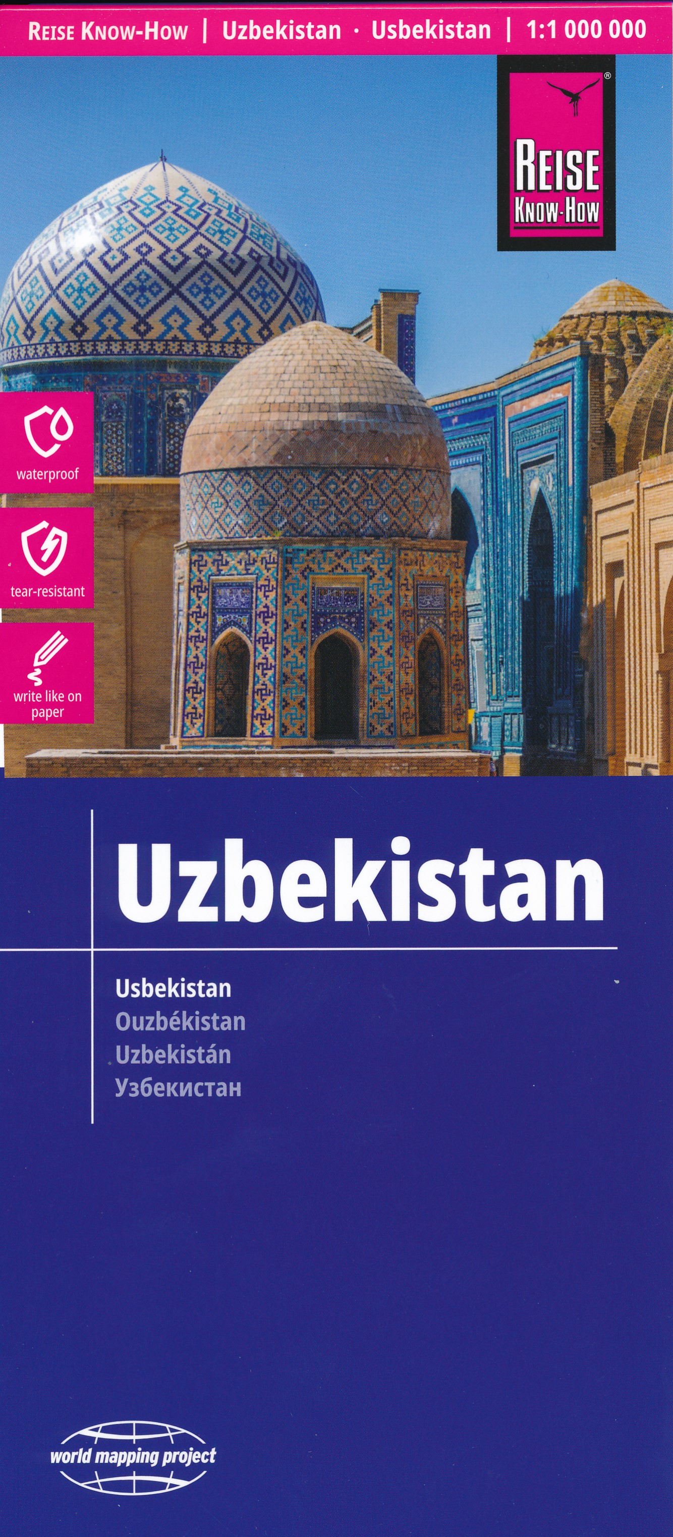 Online bestellen: Wegenkaart - landkaart Oezbekistan - Usbekistan | Reise Know-How Verlag