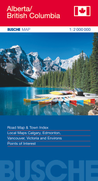 Wegenkaart Alberta - British Columbia | Busche Maps | 