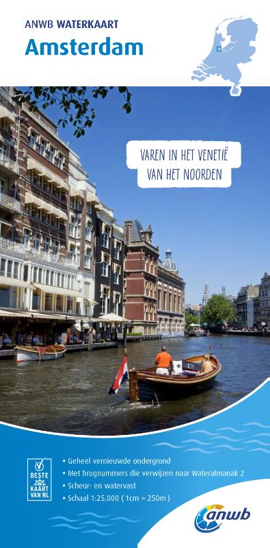 Online bestellen: Waterkaart ANWB Waterkaart Amsterdam | ANWB Media