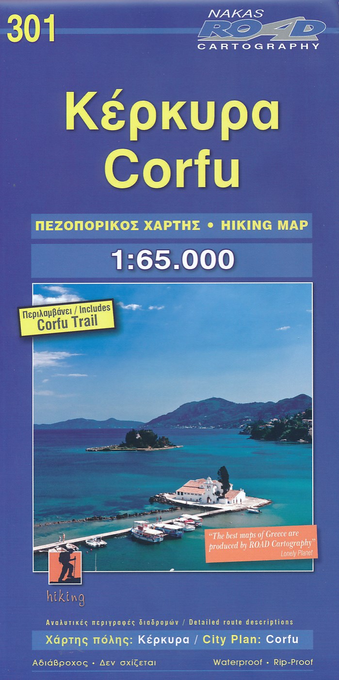 Online bestellen: Wandelkaart 301 Corfu - Korfoe | Road Editions