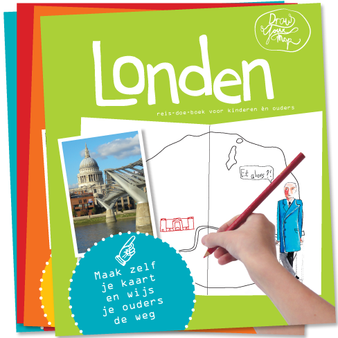 Online bestellen: Kinderreisgids Draw Your Map Londen | Link