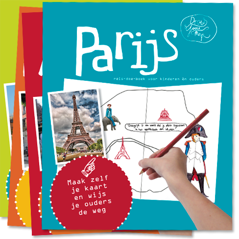 Online bestellen: Kinderreisgids Draw Your Map Parijs | Link