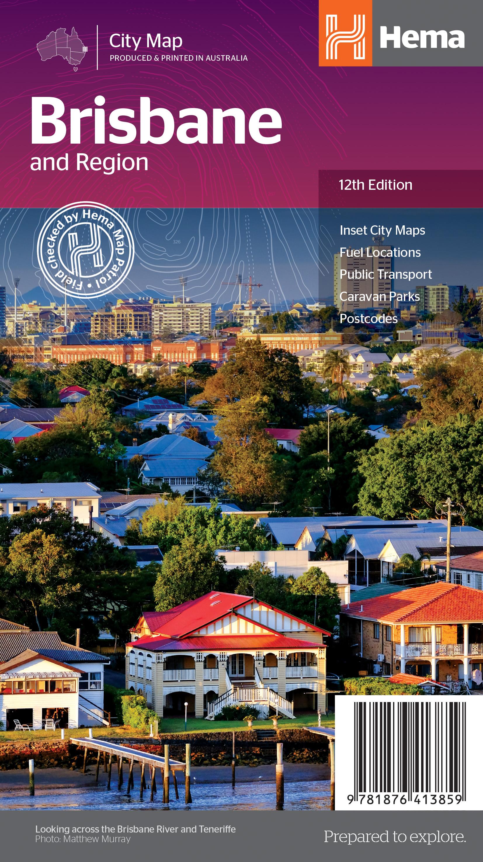 Stadsplattegrond Brisbane and Region | Hema Maps