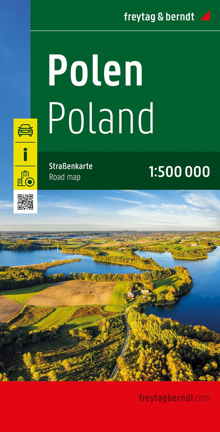 Online bestellen: Wegenkaart - landkaart Polen | Freytag & Berndt