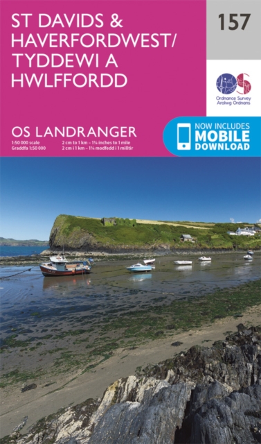 Online bestellen: Wandelkaart - Topografische kaart 157 Landranger St David's & Haverfordwest | Ordnance Survey