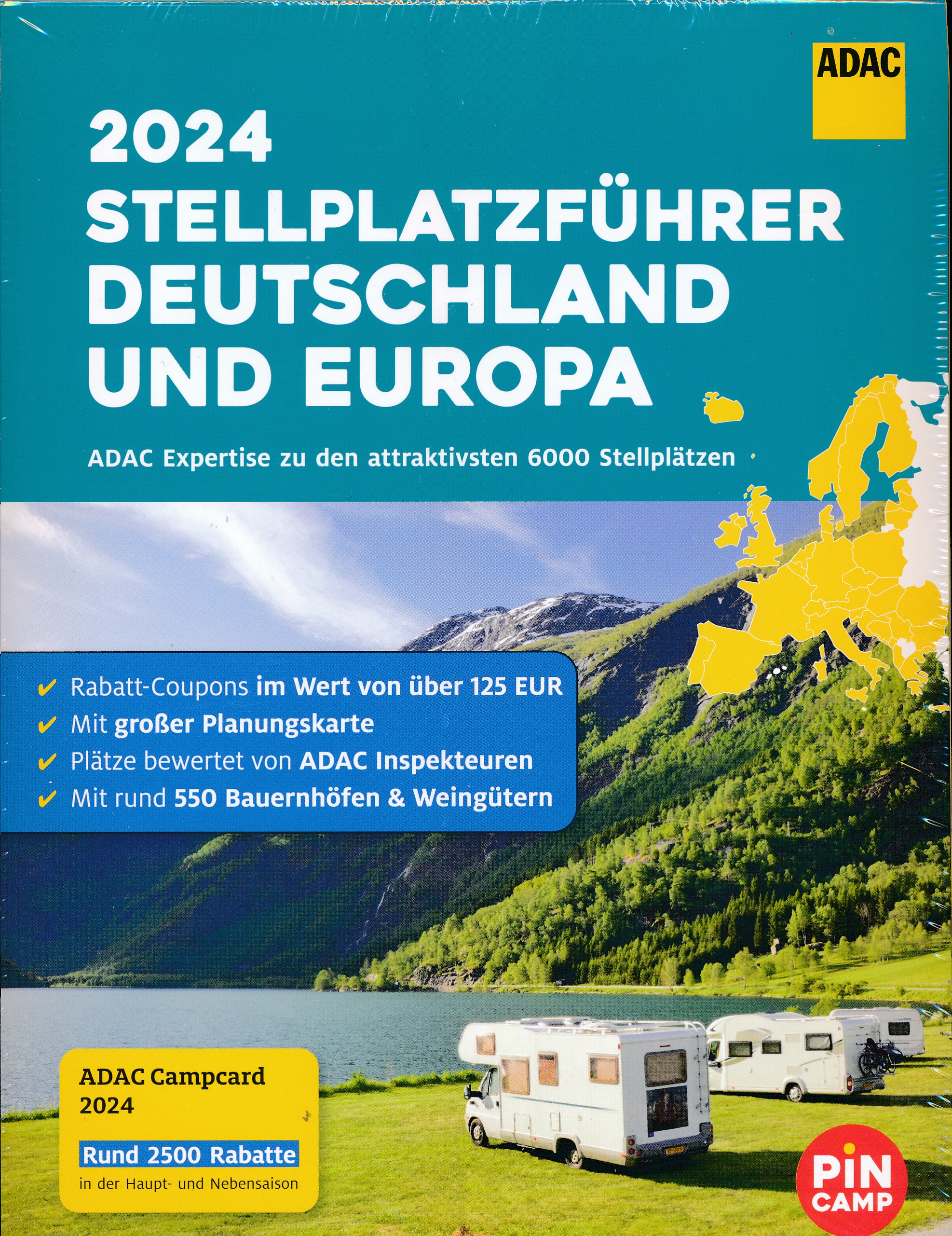Online bestellen: Campergids Stellplatzführer Deutschland - Europa 2024 | ADAC