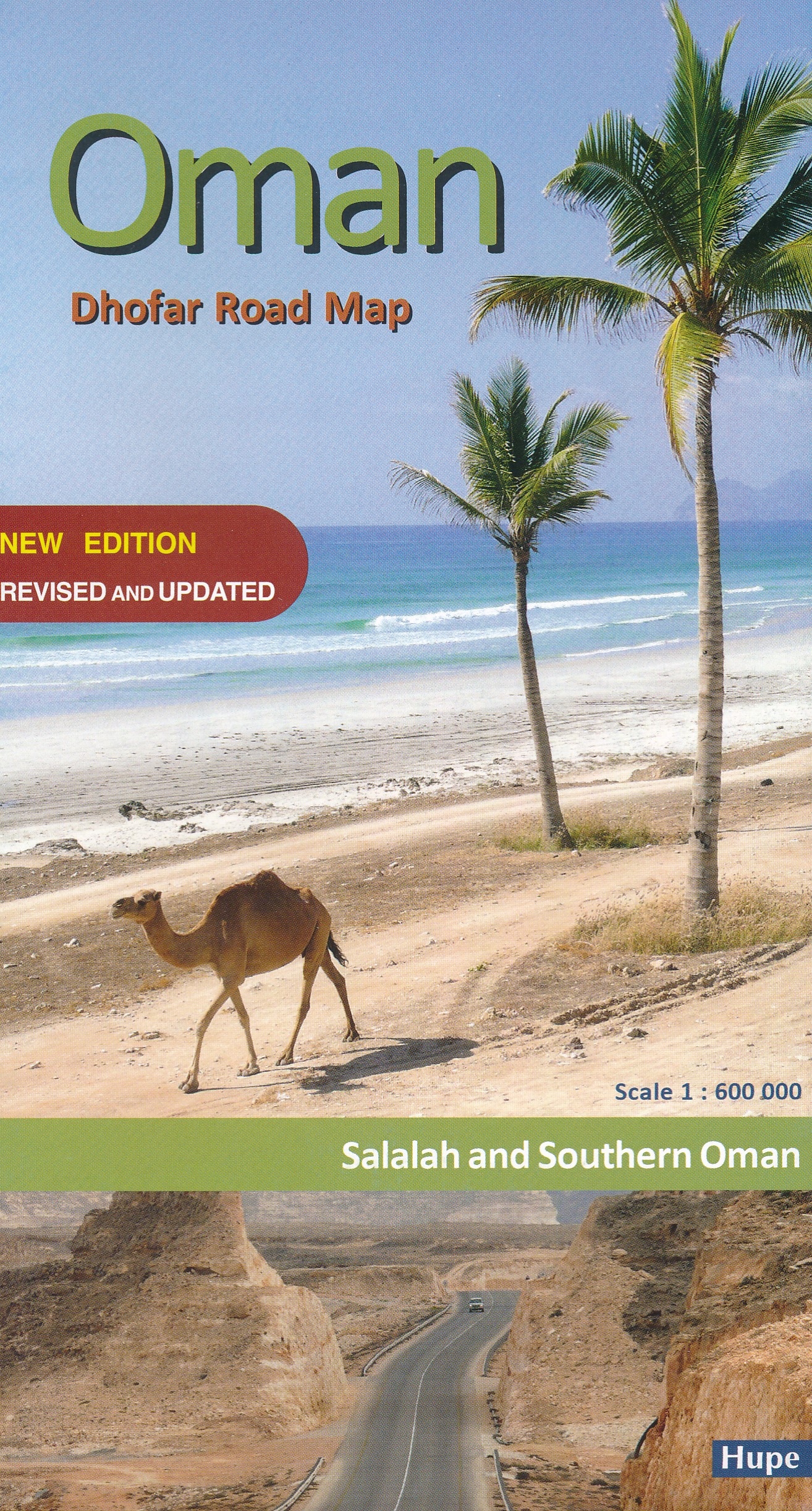 Online bestellen: Wegenkaart - landkaart Oman - Dhofar Road Map | Hupe Verlag