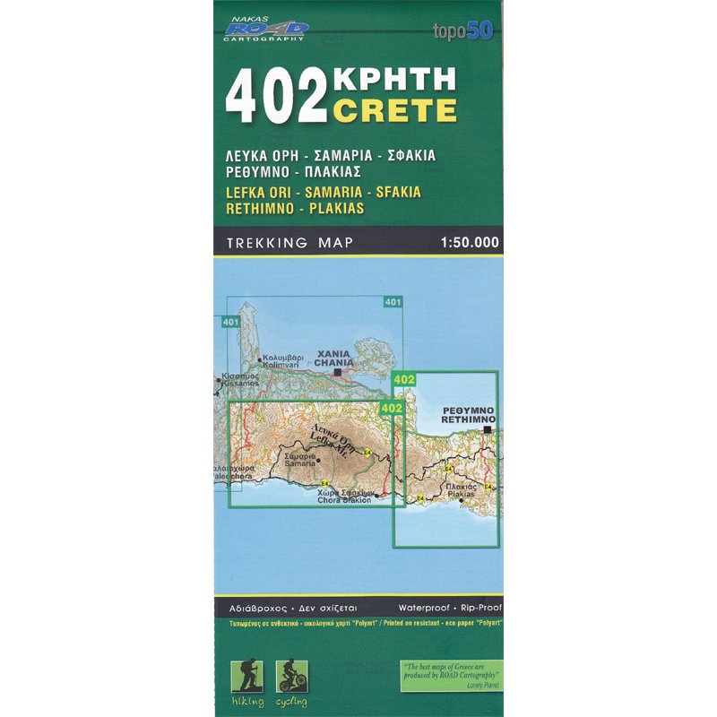 Online bestellen: Wandelkaart 402 Crete - Kreta | Road Editions
