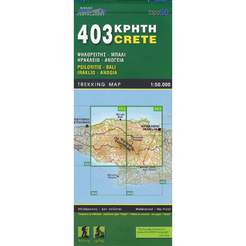 Online bestellen: Wandelkaart 403 Crete - Kreta | Road Editions