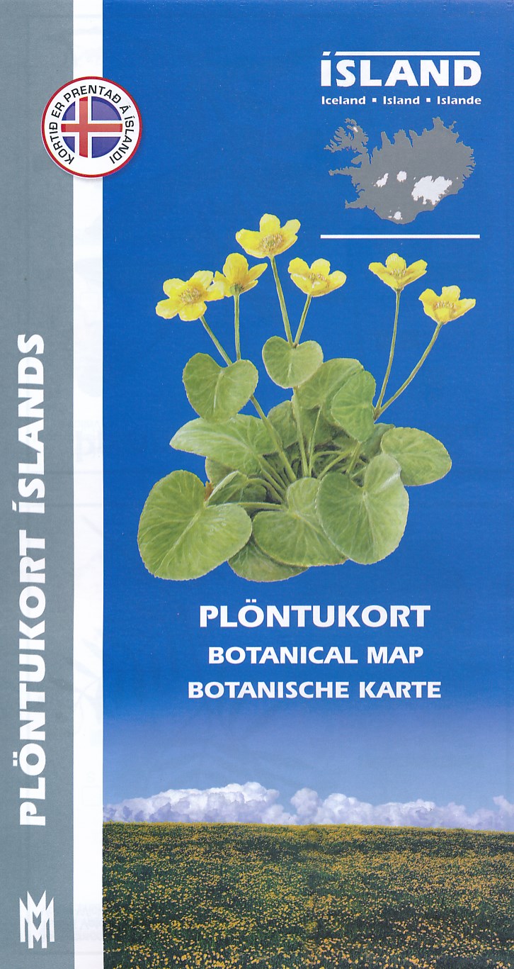 Online bestellen: Natuurgids Botanical map Ijsland | Mal og Menning