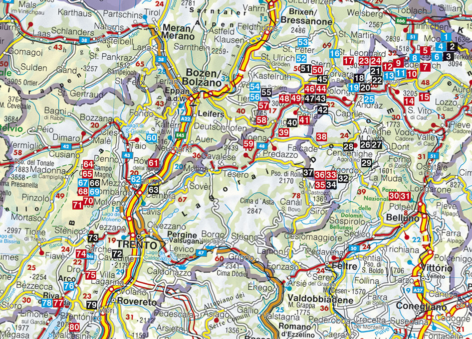 Klimgids - Klettersteiggids Klettersteige Dolomiten (Dolomieten) mit