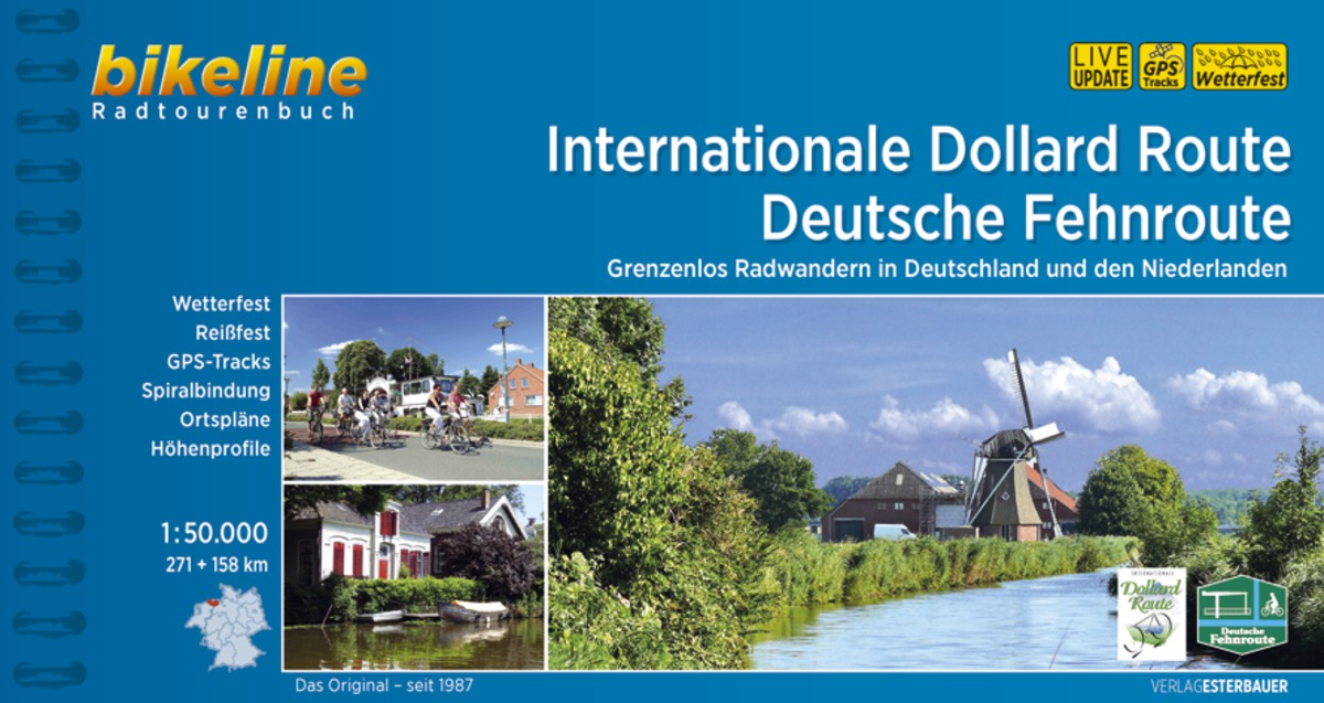 Online bestellen: Fietsgids Bikeline Internationale Dollard Route - Deutsche Fehnroute | Esterbauer