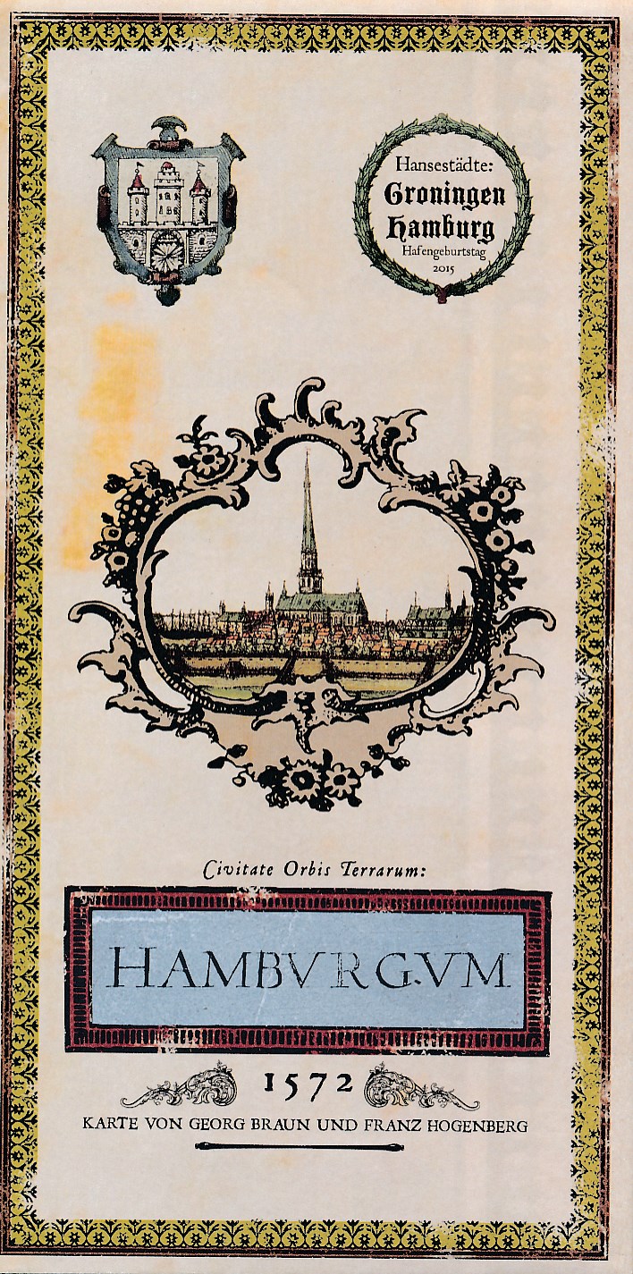 Online bestellen: Historische Kaart Hamburgum - De kaart van Georg Braun en Franz Hogenberg 1572 | GRAS