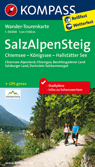 Online bestellen: Wandelkaart 2507 Tourenkarte SalzAlpenSteig | Kompass