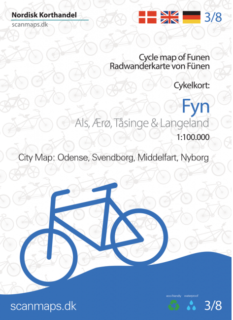 Online bestellen: Fietskaart 3 Fyn - Funen (Denemarken) | Scanmaps