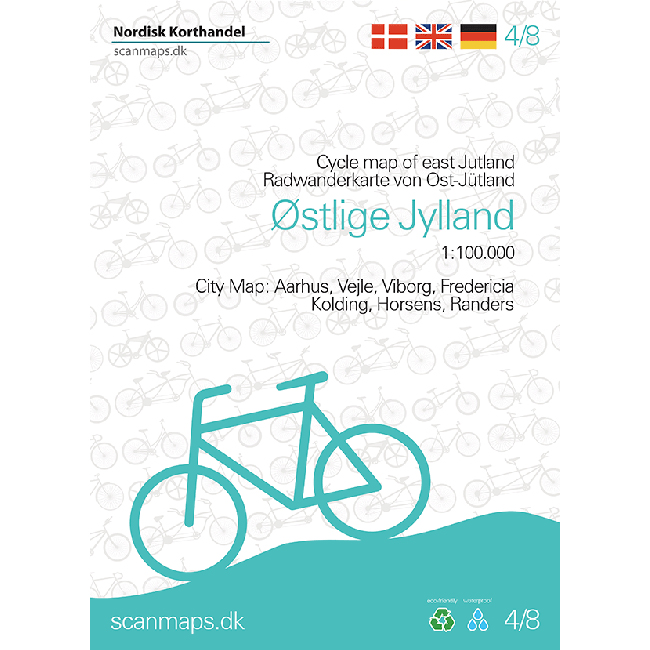 Fietskaart 4/8 Østlige Jylland - Oostelijk Jutland (Denemarken) | Scan