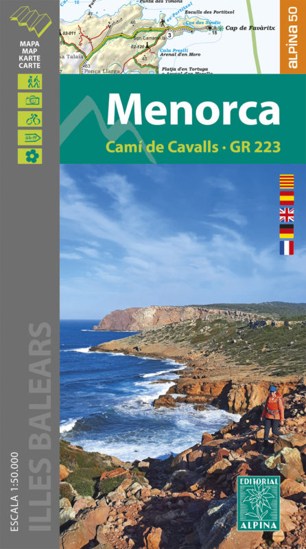 Online bestellen: Wandelkaart - Fietskaart 76 Menorca & GR223 | Editorial Alpina
