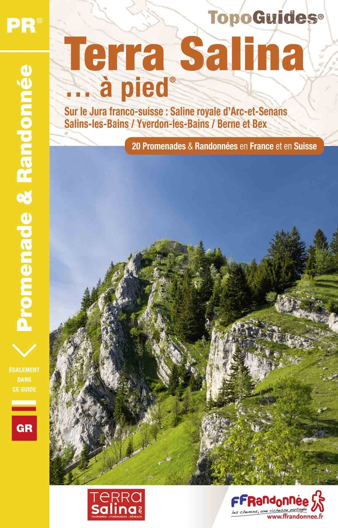 Online bestellen: Wandelgids RE21 Terra Salina... Jura à pied | FFRP