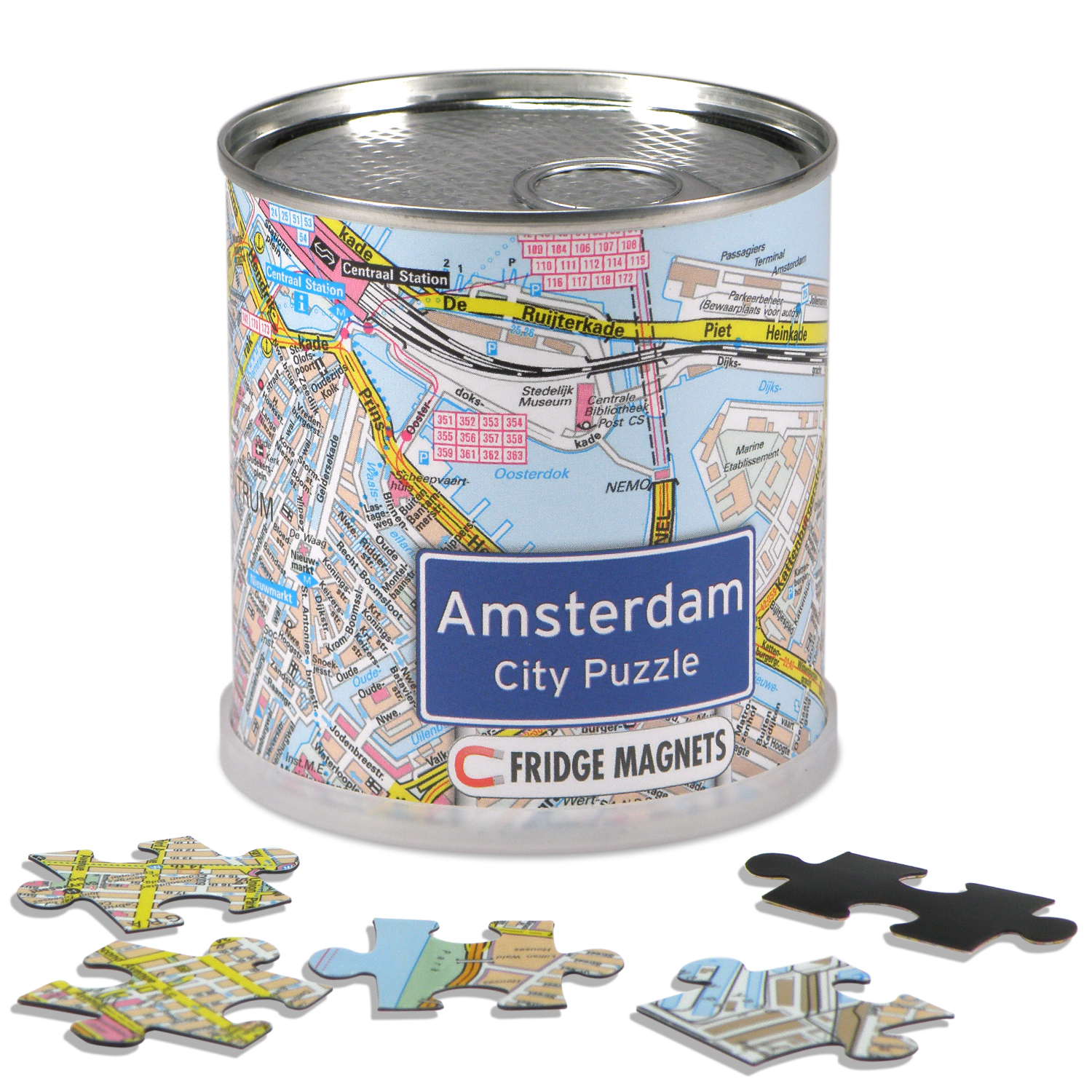 Online bestellen: Magnetische puzzel City Puzzle Magnets Amsterdam | Extragoods