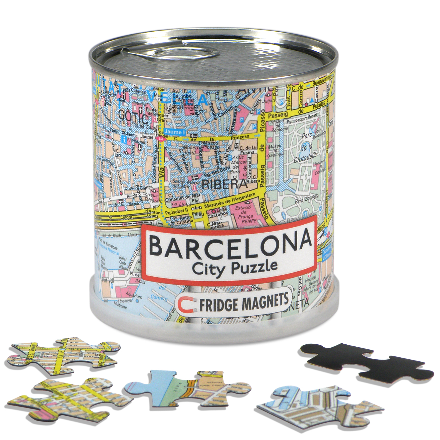Online bestellen: Magnetische puzzel City Puzzle Magnets Barcelona | Extragoods