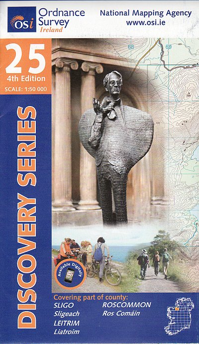 Wandelkaart Ierland 25 Sligo, Leitrim, Roscommon discovery | Ordnance survey | 