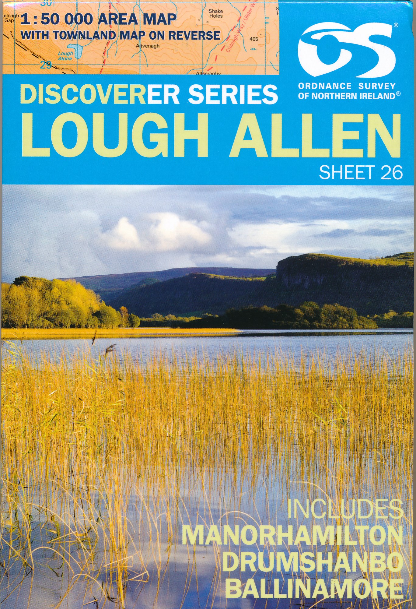 Online bestellen: Wandelkaart 26 Discoverer Lough Allen | Ordnance Survey Northern Ireland