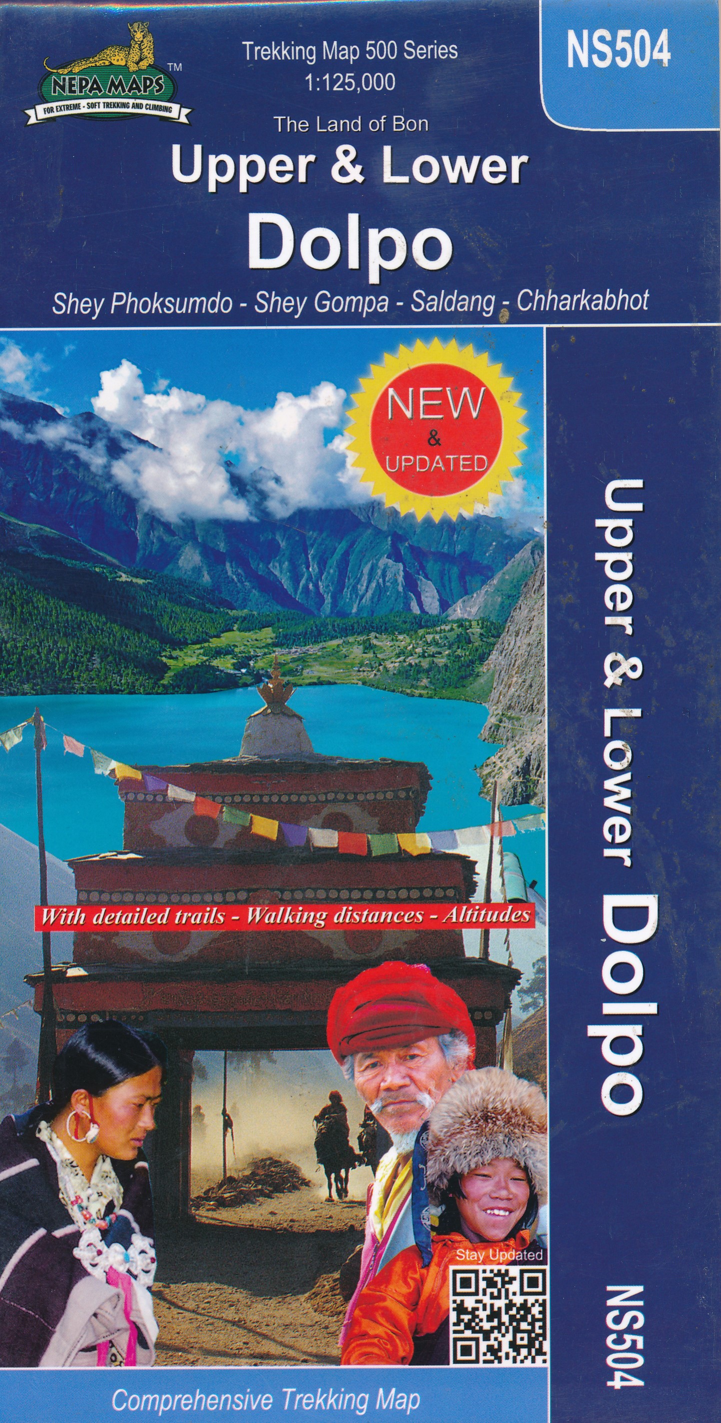 Online bestellen: Wandelkaart NS504 Upper and Lower Dolpa - Dolpo | Himalayan Maphouse