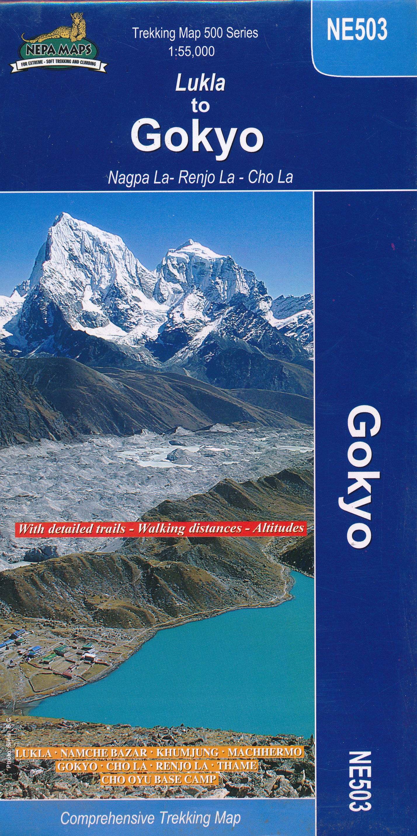 Online bestellen: Wandelkaart NE503 Trekking map Lukla to Goyko | Himalayan Maphouse