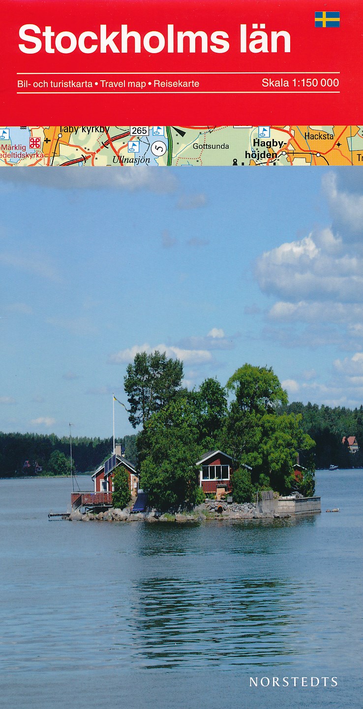 Online bestellen: Wegenkaart - landkaart Stockholm provincie - Stockholms Iän | Norstedts