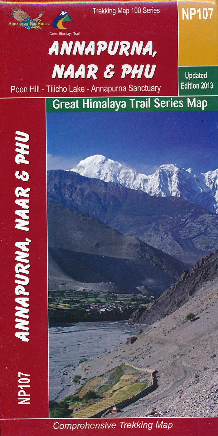 Online bestellen: Wandelkaart NP Annapurna, Naar & Phu - Nepal | Himalayan Maphouse